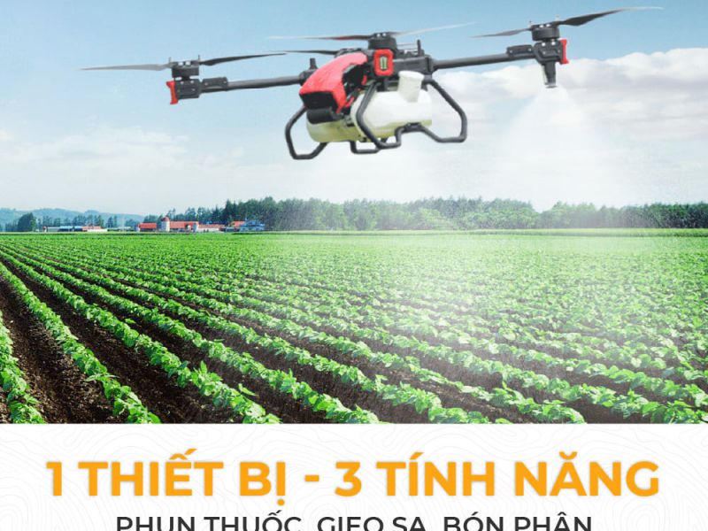 4 lý do nên chọn máy bay phun thuốc sạ lúa gieo hạt rải phân P-GLOBALCHECK