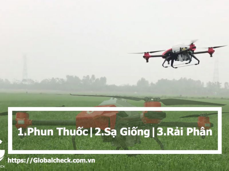 Máy bay phun thuốc ba trong một globlcheck 3 in 1